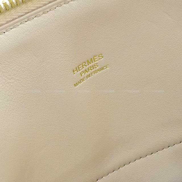 HERMES Shoulder bag Bolide31 Beton Taurillon Clemence Gold HW Stamp A[EXCELLENT][Authentic]