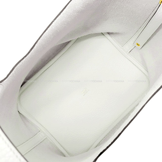 HERMES Handbag Picotin Lock 22 MM New White Taurillon Clemence Gold HW Stamp W[BRAND NEW][Authentic]