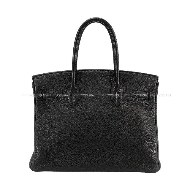 [Pre-loved] HERMES Handbag Noir (Black) Veau Togo Silver HW Stamp □L[USED A][Authentic]