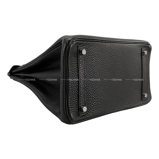 [Pre-loved] HERMES Handbag Noir (Black) Veau Togo Silver HW Stamp □L[USED A][Authentic]