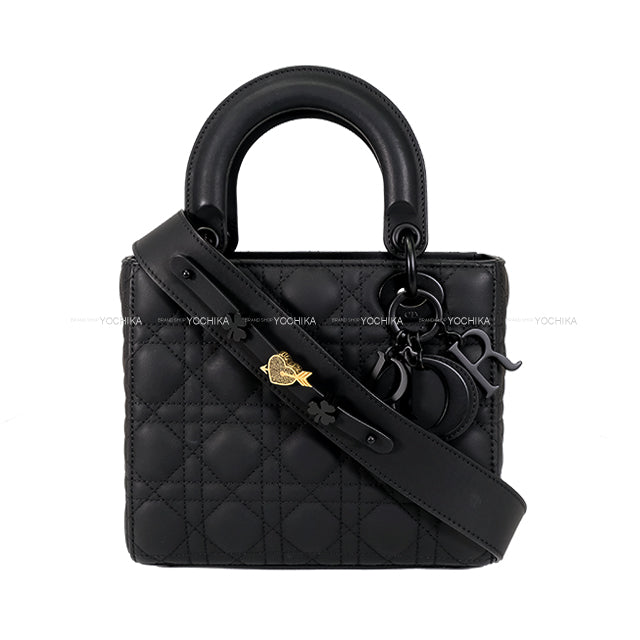 [Pre-loved] Dior Handbag Lady Dior My ABC Small Noir (Black) Cannage/Ultra Matte Calfskin Matte Black HW MO538SLOI-M989[LIKE NEW][Authentic]