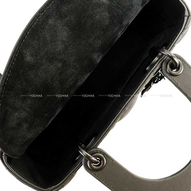 [Pre-loved] Dior Handbag Lady Dior My ABC Small Noir (Black) Cannage/Ultra Matte Calfskin Matte Black HW MO538SLOI-M989[LIKE NEW][Authentic]