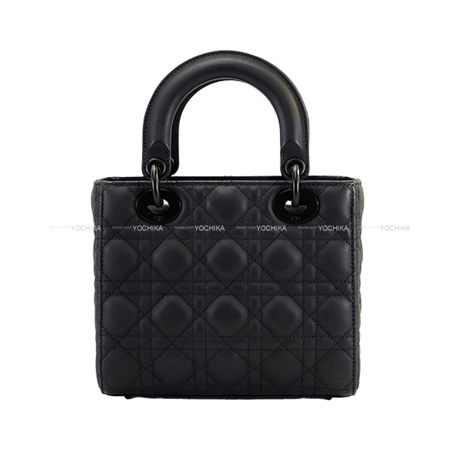 [Pre-loved] Dior Handbag Lady Dior My ABC Small Noir (Black) Cannage/Ultra Matte Calfskin Matte Black HW MO538SLOI-M989[LIKE NEW][Authentic]