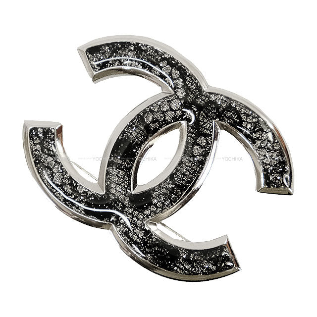 CHANEL broach Broach COCO Mark Lace Silver HW C24K[EXCELLENT][Authentic]