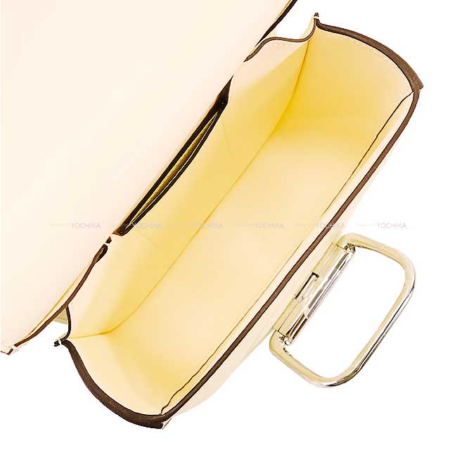 HERMES Shoulder bag Mini Nata Veau Epsom Silver HW Stamp U[EXCELLENT][Authentic]