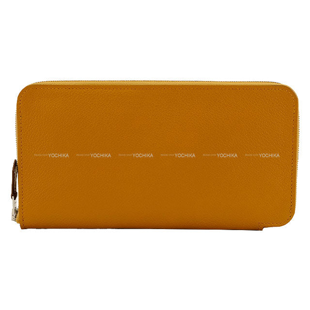 HERMES long wallet Aunage Rodeo des Cowgirls Caramel/Celeste Evercolor Silver HW Stamp W[BRAND NEW][Authentic]
