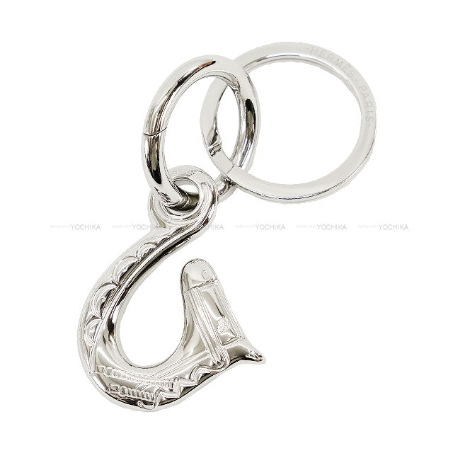 HERMES keyring(key holder) fireworks master key Holder Silver HW[ALMOST NEW][Authentic]