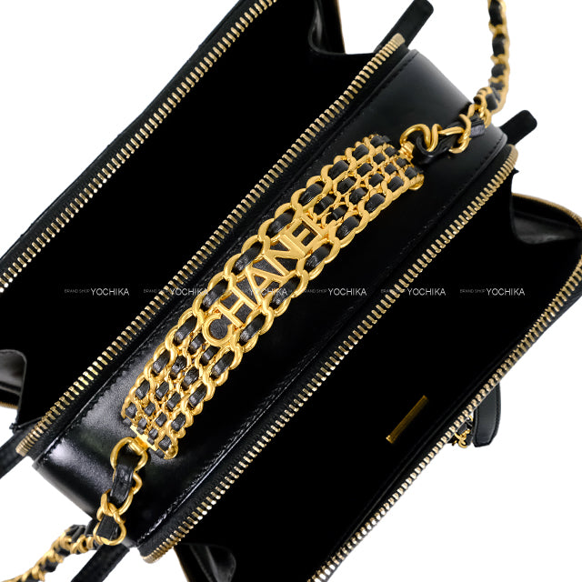 2023SS CHANEL Shoulder bag Matelasse COCO Mark Top Handle Small Vanity Chain Noir (Black) Lambskin Mat Gold HW AS3222[EXCELLENT][Authentic]