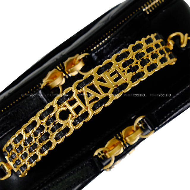 2023SS CHANEL Shoulder bag Matelasse COCO Mark Top Handle Small Vanity Chain Noir (Black) Lambskin Mat Gold HW AS3222[EXCELLENT][Authentic]