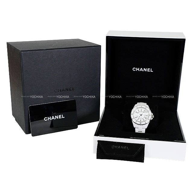 CHANEL Watches J22 33mm quartz White White ceramic/stainless steel Silver HW H5698[ALMOST NEW][Authentic]