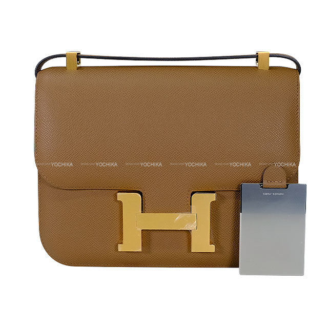 HERMES Shoulder bag Miroir Alezan Veau Epsom Mat Gold HW Stamp W[BRAND NEW][Authentic]