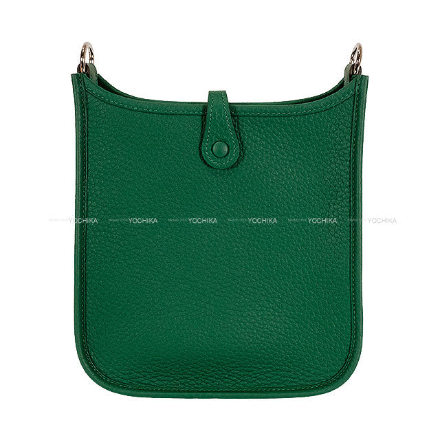 HERMES Shoulder bag Evelyne 16 TPM Vert Moyen Taurillon Clemence Silver HW Stamp W[BRAND NEW][Authentic]