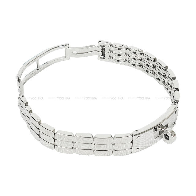 HERMES Watches Kelly watch Mini 16mm with Clochette Silver/Noir (Black) Box Calf/Stainless steel KE4.110[BRAND NEW][Authentic]