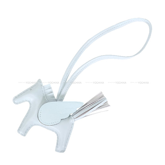 HERMES bag charm Rodeo Pegasus PM SO BRUME Blue brume  Agneau Milo/Veau Swift Stamp W[BRAND NEW][Authentic]