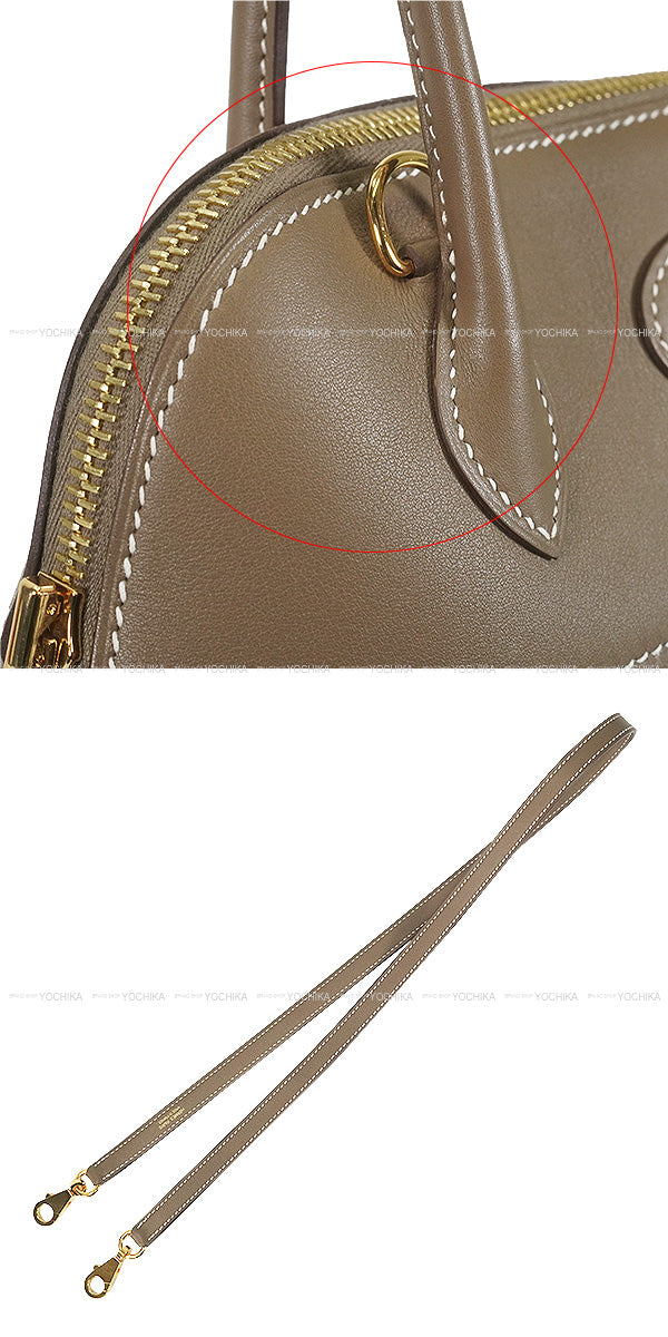 [Pre-loved] HERMES Shoulder bag Bolide27 Etoupe Veau Swift Gold HW Stamp Y[LIKE NEW][Authentic]