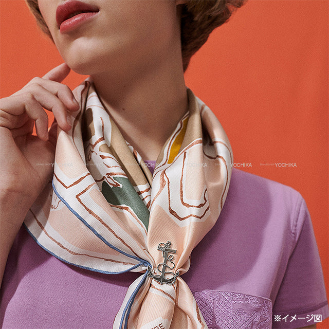 HERMES Scarf ring 70 Ankle Silver Silver HW[EXCELLENT][Authentic]