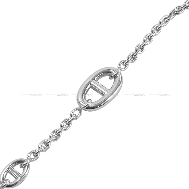 HERMES necklace Long Farandole Chaine d'Ancre 120 Silver Silver925 (SV925 Ag925) Silver HW[EXCELLENT][Authentic]