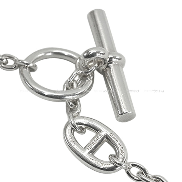 HERMES necklace Long Farandole Chaine d'Ancre 120 Silver Silver925 (SV925 Ag925) Silver HW[EXCELLENT][Authentic]