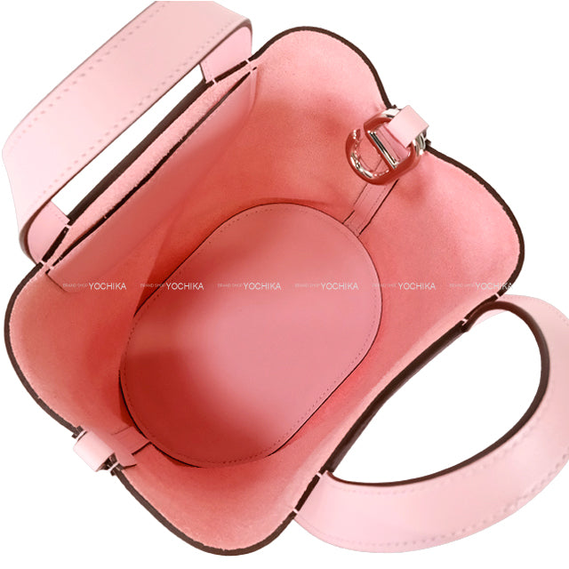 HERMES Handbag In the Loop 18 Rose Sakura Taurillon Clemence/Veau Swift Silver HW Stamp W[BRAND NEW][Authentic]