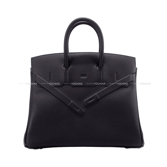 HERMES Handbag Birkin25 shadow Caban Veau Swift Stamp B[EXCELLENT][Authentic]
