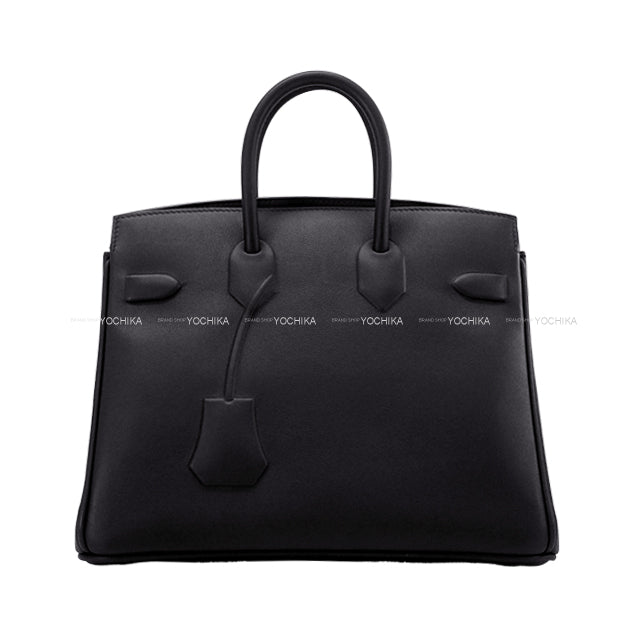 HERMES Handbag Birkin25 shadow Caban Veau Swift Stamp B[EXCELLENT][Authentic]