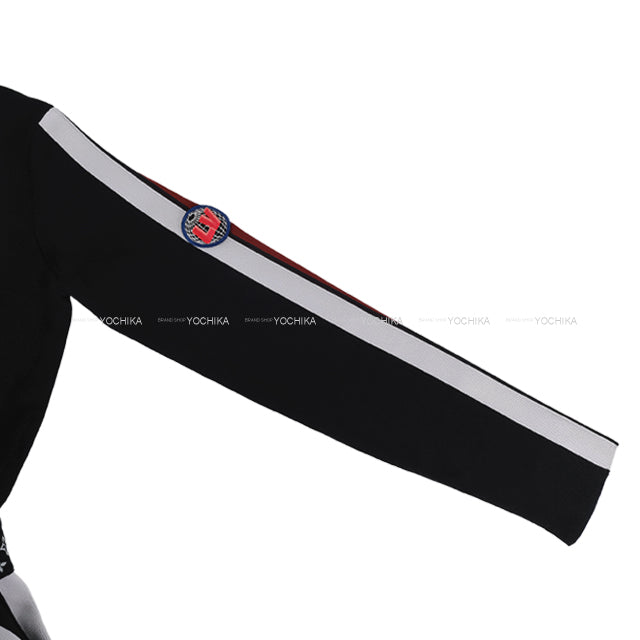 A/W 2020 LOUIS VUITTON One‐piece dress Ladies Monogram LV patch Noir (Black) Reyon/Polyester/Silk #S RW201A[EXCELLENT][Authentic]