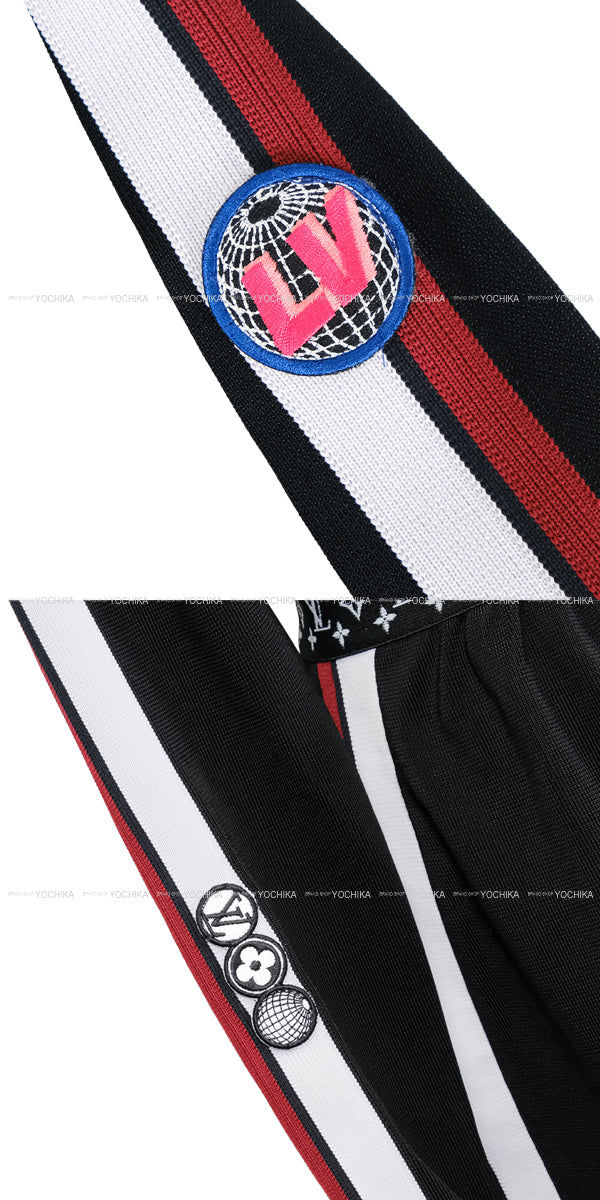 A/W 2020 LOUIS VUITTON One‐piece dress Ladies Monogram LV patch Noir (Black) Reyon/Polyester/Silk #S RW201A[EXCELLENT][Authentic]