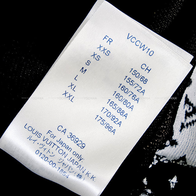 A/W 2020 LOUIS VUITTON One‐piece dress Ladies Monogram LV patch Noir (Black) Reyon/Polyester/Silk #S RW201A[EXCELLENT][Authentic]