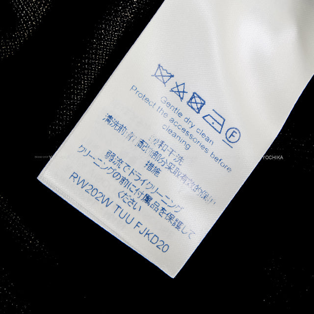 A/W 2020 LOUIS VUITTON One‐piece dress Ladies Monogram LV patch Noir (Black) Reyon/Polyester/Silk #S RW201A[EXCELLENT][Authentic]