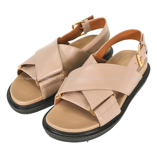 MARNI sandals Criss Cross Desert baige calf 36 FBM00052501[BRAND NEW][Authentic]