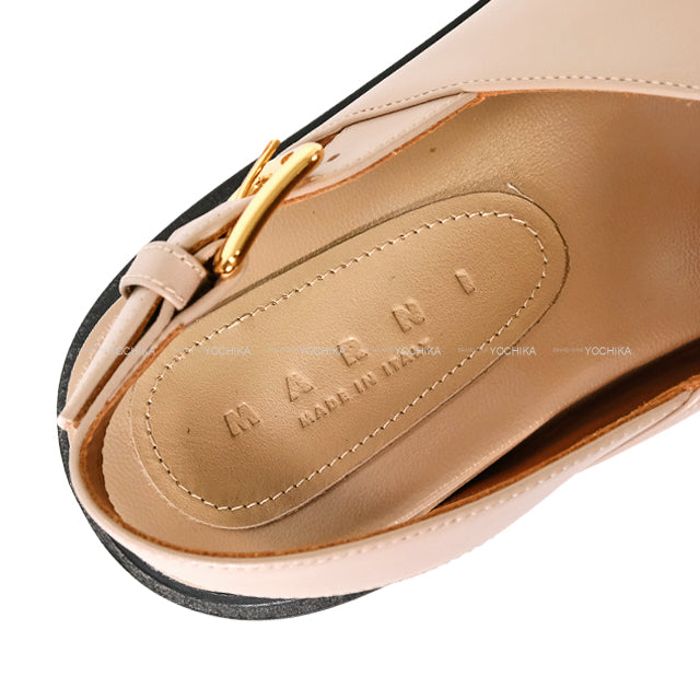 MARNI sandals Criss Cross Desert baige calf 36 FBM00052501[BRAND NEW][Authentic]