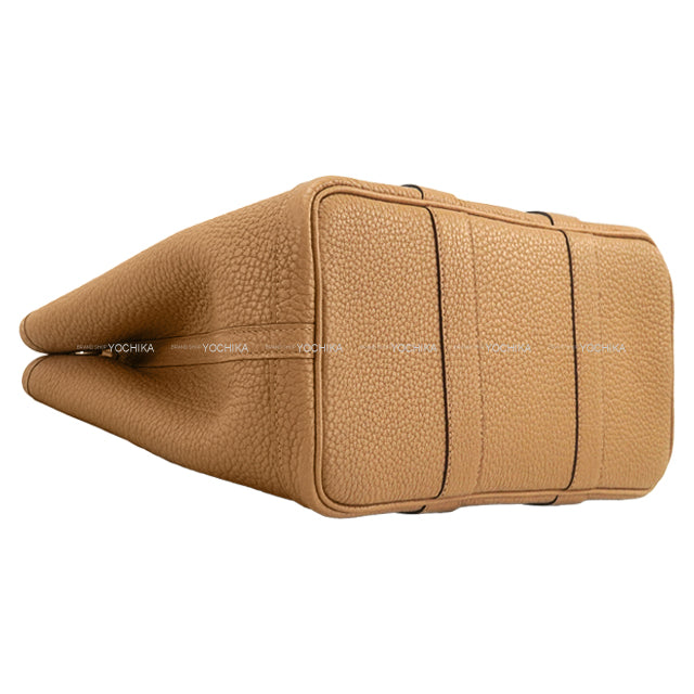 HERMES tote bag Garden Party 30 TPM Chai Veau Negonda Silver HW Stamp B[EXCELLENT][Authentic]