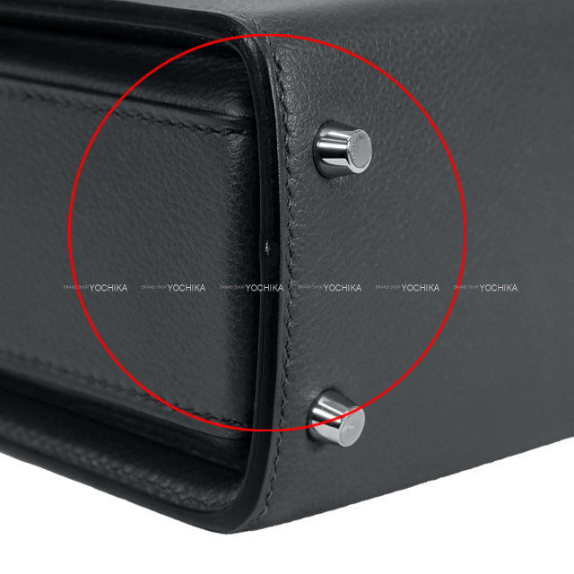 HERMES Handbag NEW DRAG 2 22 Ardoise Evercolor Silver HW Stamp W[BRAND NEW][Authentic]