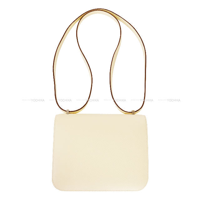 [Pre-loved] HERMES Shoulder bag Constance 3 18 Nata Veau Epsom Silver HW Stamp U[LIKE NEW][Authentic]