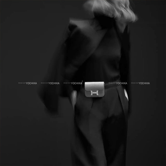 HERMES Bi-fold wallet Constance Slim Biscuit Veau Epsom Gold HW Stamp B[EXCELLENT][Authentic]