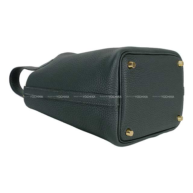 HERMES Handbag Picotin Lock 18 PM Vert Fonce Taurillon Clemence Gold HW Stamp K[BRAND NEW][Authentic]