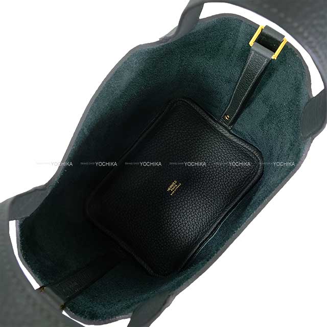 HERMES Handbag Picotin Lock 18 PM Vert Fonce Taurillon Clemence Gold HW Stamp K[BRAND NEW][Authentic]