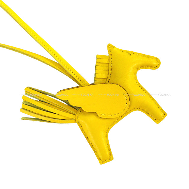 HERMES bag charm Rodeo Pegasus PM SO NAPLES Jaune de Naples Agneau Milo/Veau Swift Stamp K[BRAND NEW][Authentic]