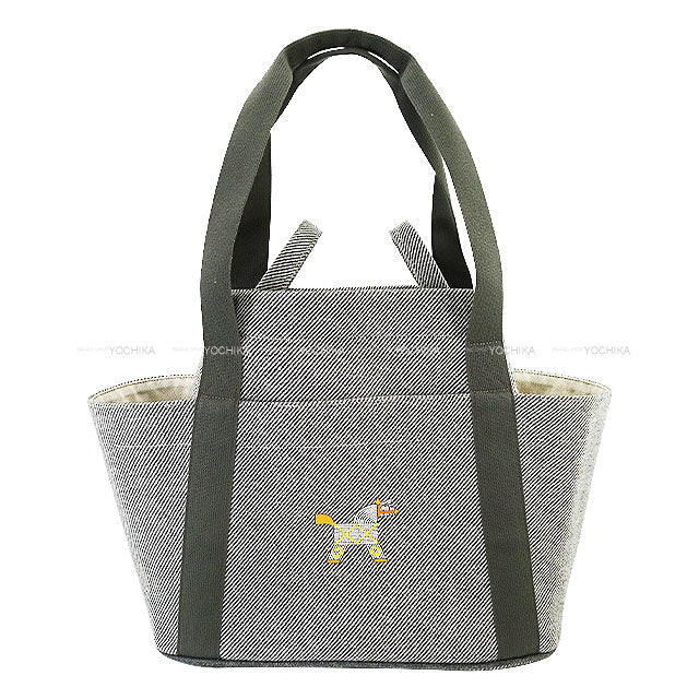 HERMES tote bag Mother's bag Animo Natte Gris Galle Toile H Silver HW[BRAND NEW][Authentic]