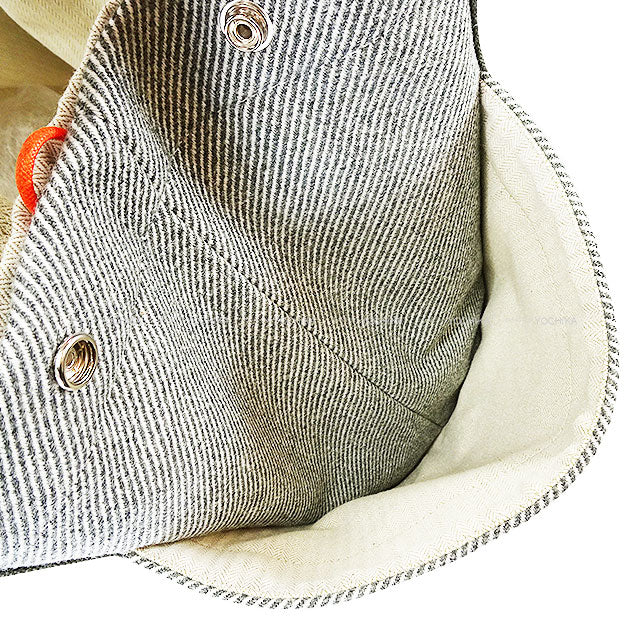 HERMES tote bag Mother's bag Animo Natte Gris Galle Toile H Silver HW[BRAND NEW][Authentic]