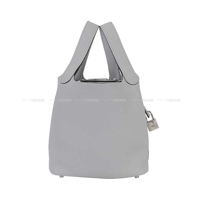 HERMES Handbag Picotin Lock 18 PM Bleu Glacier Taurillon Clemence Silver HW Stamp K[BRAND NEW][Authentic]