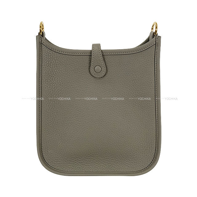 HERMES Shoulder bag Evelyne 16 TPM Gris Meyer Taurillon Clemence Gold HW Stamp K[BRAND NEW][Authentic]