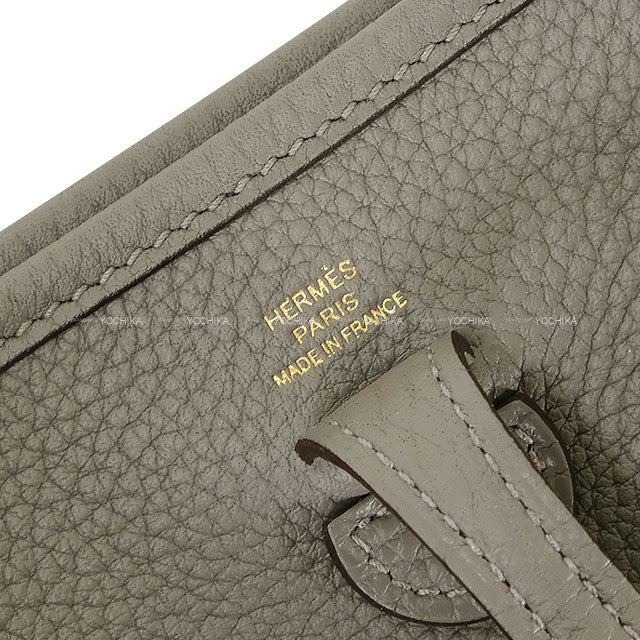 HERMES Shoulder bag Evelyne 16 TPM Gris Meyer Taurillon Clemence Gold HW Stamp K[BRAND NEW][Authentic]