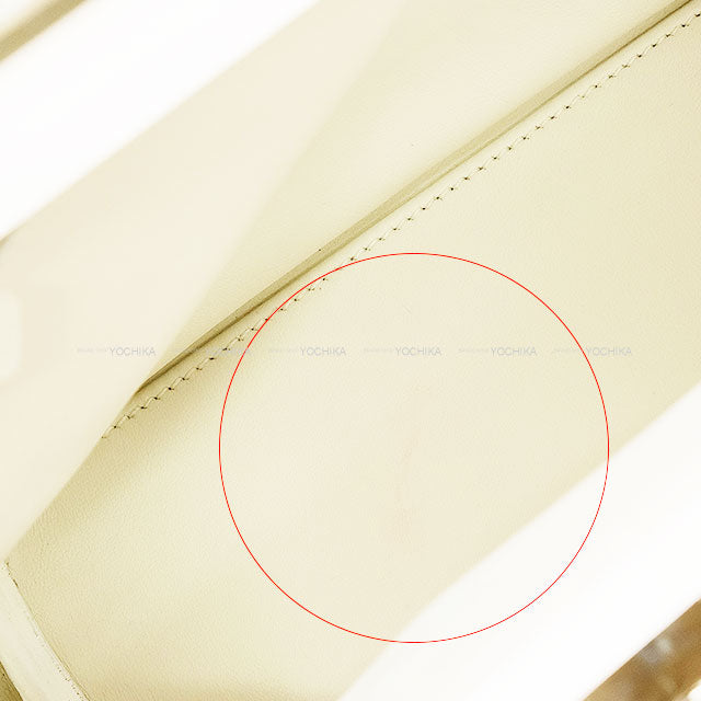 [Pre-loved] HERMES Shoulder bag Sac 24/24 21 Mini Blanc (White)/Nata Evercolor/Veau Swift Silver HW Stamp U[LIKE NEW][Authentic]