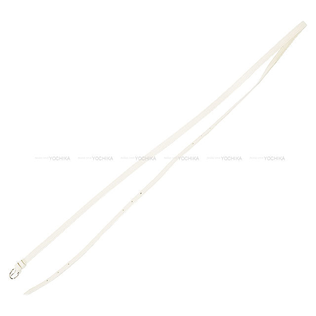 [Pre-loved] HERMES Shoulder bag Sac 24/24 21 Mini Blanc (White)/Nata Evercolor/Veau Swift Silver HW Stamp U[LIKE NEW][Authentic]