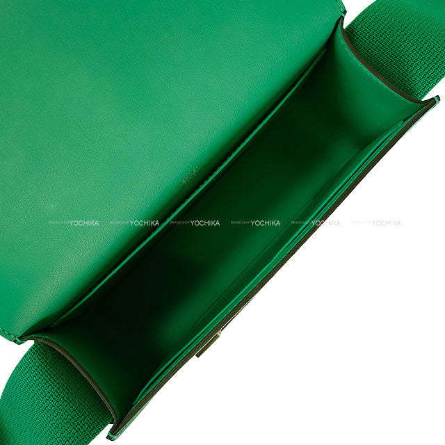 [Pre-loved] HERMES Shoulder bag Menthe (Mint) Chevre Myzore Silver HW Stamp U[LIKE NEW][Authentic]