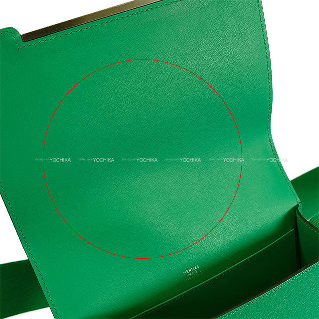 [Pre-loved] HERMES Shoulder bag Menthe (Mint) Chevre Myzore Silver HW Stamp U[LIKE NEW][Authentic]