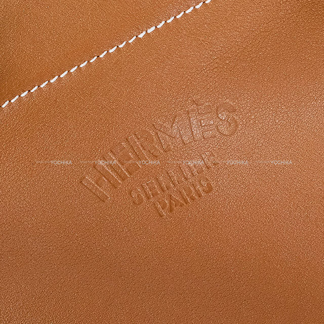 HERMES Shoulder bag Sac Aline Mini Gold Veau Cheri Stamp Z[EXCELLENT][Authentic]