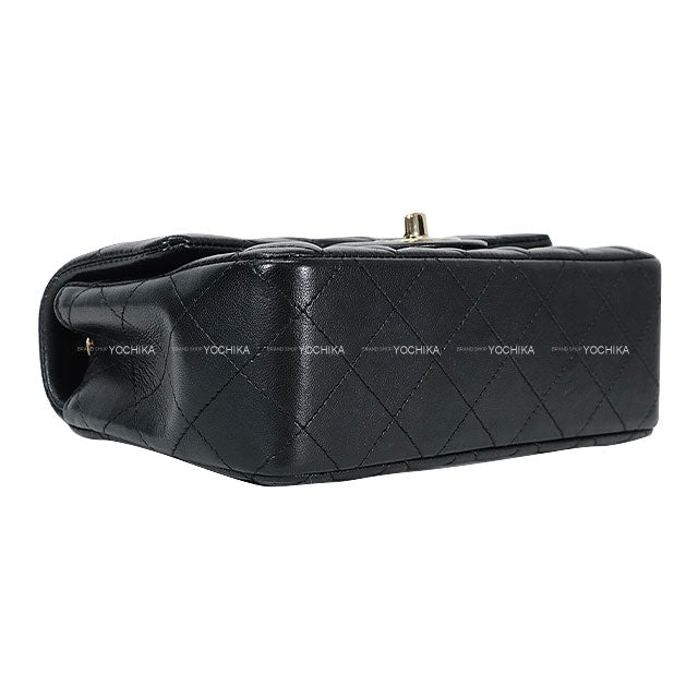 [Pre-loved] CHANEL Shoulder bag Mini Matelasse 20 COCO Mark Chain Noir (Black) Lambskin Champagne Gold HW A69900[USED SA][Authentic]