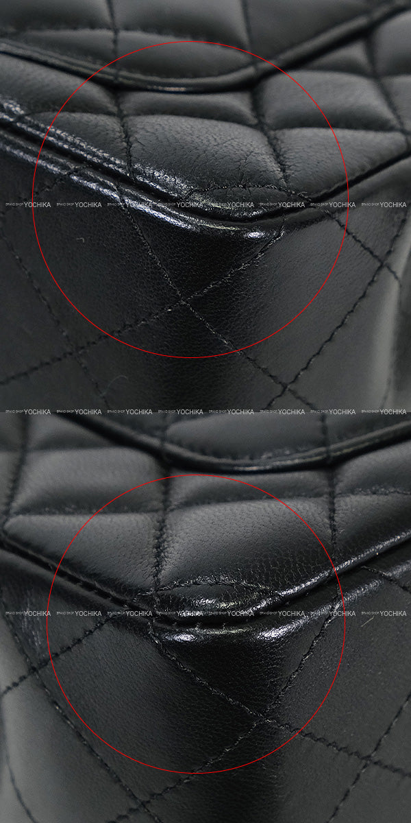 [Pre-loved] CHANEL Shoulder bag Mini Matelasse 20 COCO Mark Chain Noir (Black) Lambskin Champagne Gold HW A69900[USED SA][Authentic]